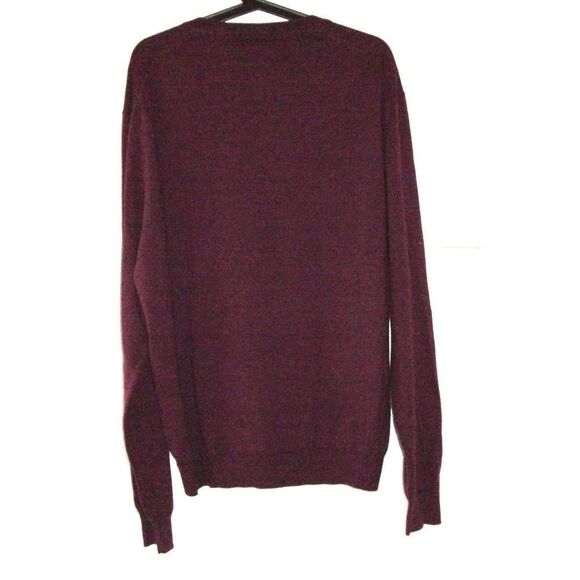 Joseph & Lyman Mens Sweater NWOT Size XXL Burgundy Blend 100% Merino Wool - Picture 5 of 9